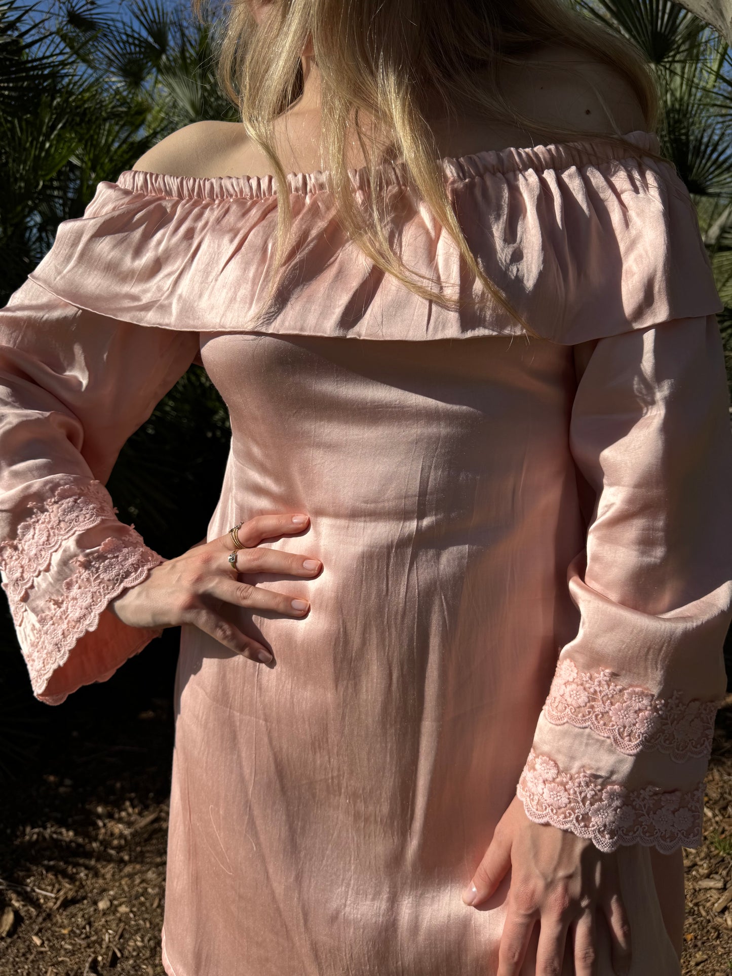 Vestido off the shoulder