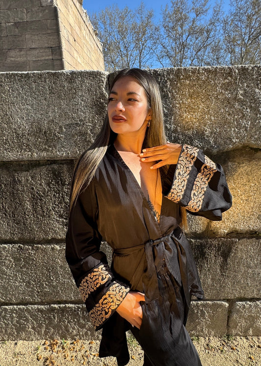 Kimono pantalón negro